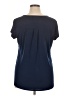 Roz & Ali Blue Short Sleeve Top Size XL - photo 2