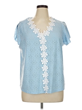 Shein Curve Short Sleeve Blouse