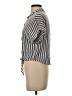 Lulus 100% Viscose Stripes Gray Short Sleeve Blouse Size S - photo 5
