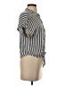 Lulus 100% Viscose Stripes Gray Short Sleeve Blouse Size S - photo 4