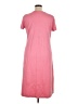 Lands' End Solid Pink Casual Dress Size XL - photo 2
