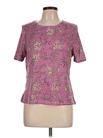 JM Collection Short Sleeve Blouse (view 1)