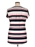 Roz & Ali Stripes Pink Short Sleeve Blouse Size XL - photo 2