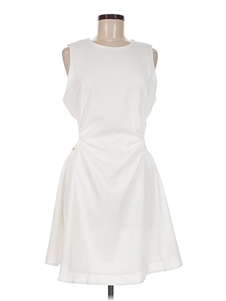 Pre-owned Shein Casual Dress In White