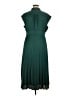J.Crew 100% Polyester Solid Green Casual Dress Size 16 - photo 2