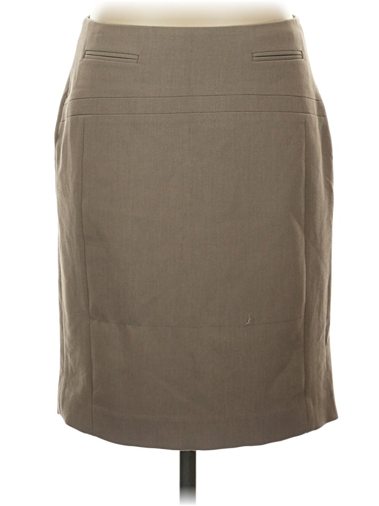 Pre-owned Express Formal Skirt In Tan