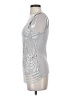 Lauren Conrad 100% Rayon Silver Sleeveless Top Size S - photo 5