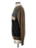 Haggar 100% Acrylic Color Block Brown Pullover Sweater Size S - photo 5