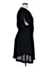 Cotélac 100% Polyester Solid Black Casual Dress Size XL (4) - photo 4
