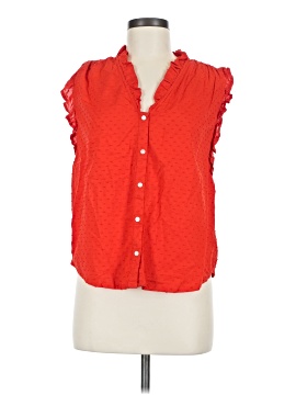 St. John's Bay Sleeveless Button Down Shirt