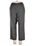 Alfred Dunner 100% Polyester Solid Gray Casual Pants Size 14 Petite - photo 1