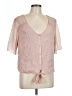 Violeta by Mango Pink Short Sleeve Blouse Size 12 - photo 1