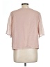 Violeta by Mango Pink Short Sleeve Blouse Size 12 - photo 2