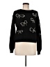 Kate Spade New York 100% Wool Hearts Black Wool Pullover Sweater Size M - photo 1