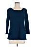 Tianello Blue 3/4 Sleeve Top Size M - photo 1