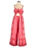 Free People Paisley Red Jumpsuit Size 2 - photo 1