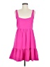 Aqua 100% Polyester Solid Pink Casual Dress Size M - photo 1