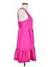 Aqua 100% Polyester Solid Pink Casual Dress Size M - photo 4