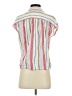 Old Navy Stripes Ivory Sleeveless Button-Down Shirt Size S - photo 2