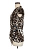 Cache Animal Print Brown Short Sleeve Top Size M - photo 5