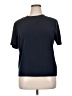 Kasper A.S.L. 100% Polyester Blue Short Sleeve Top Size 14 - photo 1