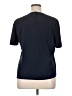 Kasper A.S.L. 100% Polyester Blue Short Sleeve Top Size 14 - photo 2