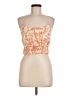 Pink Lily 100% Polyester Floral Orange Sleeveless Blouse Size M - photo 1