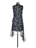 CeCe 100% Polyester Floral Blue Cocktail Dress Size 8 - photo 2
