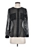 Ann Taylor LOFT 100% Polyester Polka Dots Black Long Sleeve Blouse Size S (petite) - photo 1