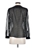 Ann Taylor LOFT 100% Polyester Polka Dots Black Long Sleeve Blouse Size S (petite) - photo 2