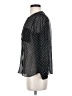 Ann Taylor LOFT 100% Polyester Polka Dots Black Long Sleeve Blouse Size S (petite) - photo 5