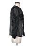 Ann Taylor LOFT 100% Polyester Polka Dots Black Long Sleeve Blouse Size S (petite) - photo 4