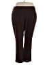 Just My Size Solid Brown Casual Pants Size 4X Plus - photo 1