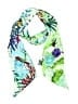Assorted Brands 100% Silk Tropical Green scarf One size - photo 1