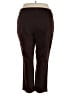 Just My Size Solid Brown Casual Pants Size 4X Plus - photo 2