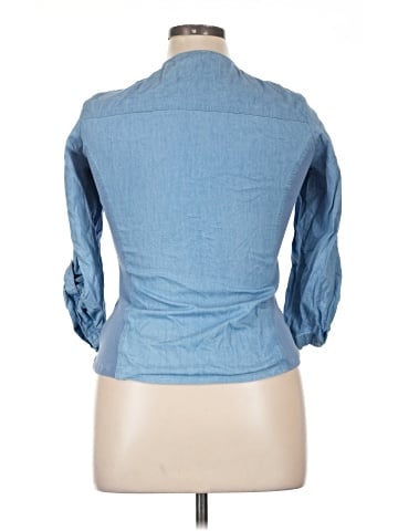 Guess 3/4 Sleeve Button-Down Shirt (view 2)
