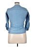 Guess Blue 3/4 Sleeve Button-Down Shirt Size XL - photo 2