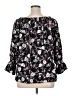 Unbranded 100% Polyester Black 3/4 Sleeve Blouse Size 1X - photo 2