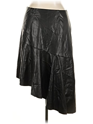 Scoop Faux Leather Skirt (view 2)