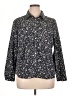Talbots Outlet Floral Black Long Sleeve Button-Down Shirt Size XL - photo 1