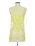 En Creme 100% Polyester Yellow Sleeveless Top Size S - photo 2