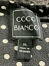 Coco Bianco Polka Dots Black 3/4 Sleeve Blouse Size XL - photo 7