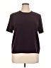 Kasper Purple Short Sleeve Top Size 16 - photo 1
