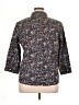 L.L.Bean 100% Cotton Floral Blue 3/4 Sleeve Button-Down Shirt Size XL - photo 2
