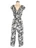 Luxology 100% Rayon Paisley White Jumpsuit Size S - photo 1