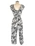 Luxology 100% Rayon Paisley White Jumpsuit Size S - photo 2