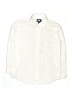 Lands' End 100% Cotton Solid Ivory White Long Sleeve Button-Down Shirt Size 10 - photo 1