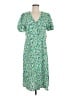 Single Thread Print Green Casual Dress Size M - photo 1