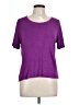 Worthington Purple Short Sleeve Top Size L - photo 1