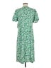 Single Thread Print Green Casual Dress Size M - photo 2